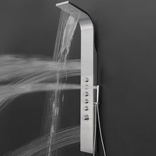Load image into Gallery viewer, Bathroom Silver Stainless Steel Shower Tower Panel Shower Systems Living and Home