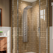 Load image into Gallery viewer, Bathroom Silver Stainless Steel Shower Tower Panel Shower Systems Living and Home