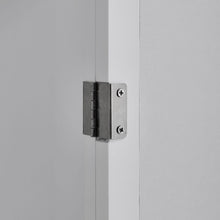 Load image into Gallery viewer, Slim White Tall Cabinet with Mirror Door