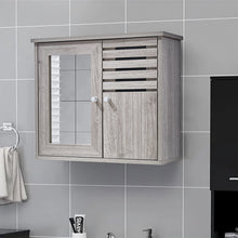 Load image into Gallery viewer, Livingandhome 600x492mm Wooden Bathroom Mirror Wall Cabinet