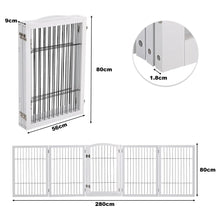 Load image into Gallery viewer, 4-Panel Wooden Folding Pet Playpen Pet Playpens Living and Home