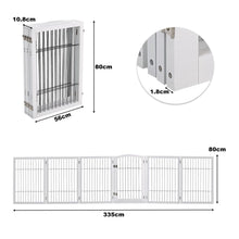 Load image into Gallery viewer, 4-Panel Wooden Folding Pet Playpen Pet Playpens Living and Home