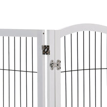 Load image into Gallery viewer, 4-Panel Wooden Folding Pet Playpen Pet Playpens Living and Home