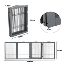 Load image into Gallery viewer, 4-Panel Wooden Folding Pet Playpen Pet Playpens Living and Home