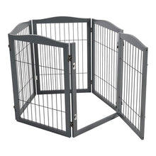 Load image into Gallery viewer, 4-Panel Wooden Folding Pet Playpen Pet Playpens Living and Home