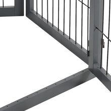 Load image into Gallery viewer, 4-Panel Wooden Folding Pet Playpen Pet Playpens Living and Home