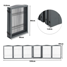 Load image into Gallery viewer, 4-Panel Wooden Folding Pet Playpen Pet Playpens Living and Home