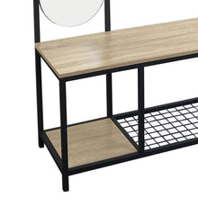 Load image into Gallery viewer, Coat Rack with Shoe Bench and Mirror Shelves & Racks Living and Home
