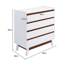 Load image into Gallery viewer, 4-Tier Bedroom Chest Storage Cabinet Living and Home