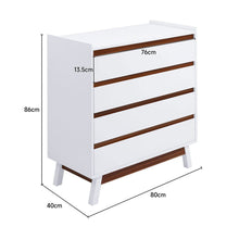 Load image into Gallery viewer, 4-Tier Bedroom Chest Storage Cabinet Living and Home
