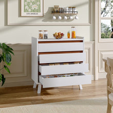 Load image into Gallery viewer, 4-Tier Bedroom Chest Storage Cabinet Living and Home 80cm W