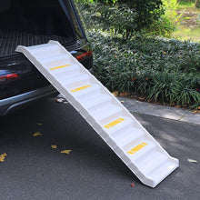 Load image into Gallery viewer, Folding Portable Dog Pet Stairs Ramp White Living and Home
