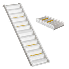 Load image into Gallery viewer, Folding Portable Dog Pet Stairs Ramp White Living and Home