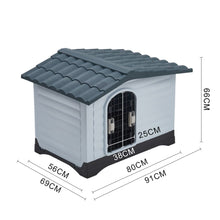 Load image into Gallery viewer, Large Dog Kennel Outdoor Indoor Pet Plastic Garden House Dog Houses Living and Home