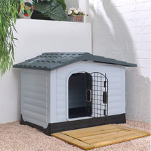 Load image into Gallery viewer, Large Dog Kennel Outdoor Indoor Pet Plastic Garden House Dog Houses Living and Home