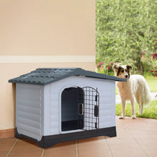 Load image into Gallery viewer, Large Dog Kennel Outdoor Indoor Pet Plastic Garden House Dog Houses Living and Home