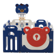 Load image into Gallery viewer, Baby Playpen Kids Safety Gate with Basketball Hoop Kids Basketball Hoops Living and Home