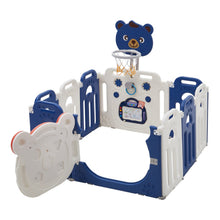 Load image into Gallery viewer, Baby Playpen Kids Safety Gate with Basketball Hoop Kids Basketball Hoops Living and Home