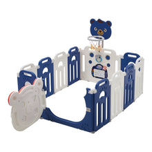 Load image into Gallery viewer, Baby Playpen Kids Safety Gate with Basketball Hoop Kids Basketball Hoops Living and Home