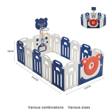 Load image into Gallery viewer, Baby Playpen Kids Safety Gate with Basketball Hoop Kids Basketball Hoops Living and Home