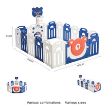 Load image into Gallery viewer, Baby Playpen Kids Safety Gate with Basketball Hoop Kids Basketball Hoops Living and Home