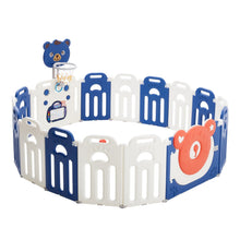 Load image into Gallery viewer, Baby Playpen Kids Safety Gate with Basketball Hoop Kids Basketball Hoops Living and Home