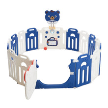 Load image into Gallery viewer, Baby Playpen Kids Safety Gate with Basketball Hoop Kids Basketball Hoops Living and Home