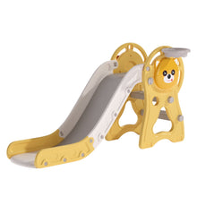 Load image into Gallery viewer, Toddler Slide with Basketball Hoop for Indoor Outdoor Swing & Slide Living and Home