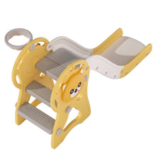 Load image into Gallery viewer, Toddler Slide with Basketball Hoop for Indoor Outdoor Swing & Slide Living and Home