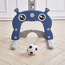 Load image into Gallery viewer, 2-in-1 Adjustable Kids Basketball Hoop with Football Goal Kids Basketball Hoops Living and Home