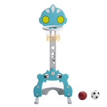 Load image into Gallery viewer, 2-in-1 Adjustable Kids Basketball Hoop with Football Goal Kids Basketball Hoops Living and Home