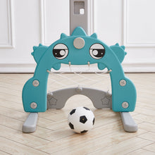 Load image into Gallery viewer, 2-in-1 Adjustable Kids Basketball Hoop with Football Goal Kids Basketball Hoops Living and Home