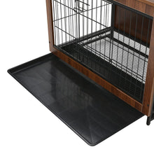 Load image into Gallery viewer, Brown Wooden Wire Dog Crate Pet Cage Dog Houses Living and Home