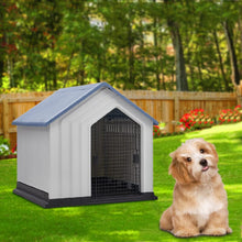 Load image into Gallery viewer, Small Blue Plastic Pet House with Iron Door Living and Home