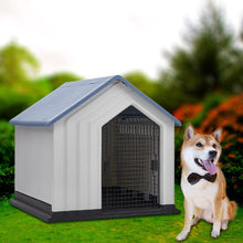 Load image into Gallery viewer, Small Blue Plastic Pet House with Iron Door Living and Home
