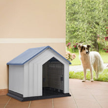 Load image into Gallery viewer, Small Blue Plastic Pet House with Iron Door Living and Home