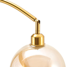 Load image into Gallery viewer, Modern Adjustable Arc Floor Lamp with Wood Tray