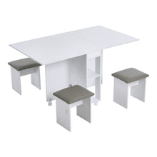 Load image into Gallery viewer, Versatile Expandable Dining Table Set include 360-Degree Rotating Chair and Drop-Leaf Table Dining Sets Living and Home
