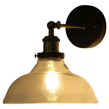 Load image into Gallery viewer, Industrial 1-Light Armed Sconce with Clear Glass Shade