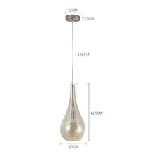 Load image into Gallery viewer, Droplet Glass 1 Head Pendant Light Fixture