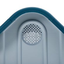 Load image into Gallery viewer, 59cm W Blue Durable Plastic Small/Middle Dog House with Ventilation for Outdoor Indoor Dog Houses Living and Home