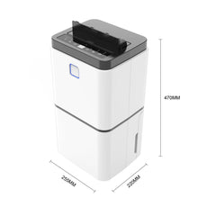 Load image into Gallery viewer, WiFi 12L Dehumidifier with Water Tank Wheels Dehumidifiers Living and Home