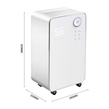 Load image into Gallery viewer, WiFi 16L LED Screen Display Dehumidifier with Wheels Dehumidifiers Living and Home