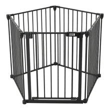 Load image into Gallery viewer, Black Foldable 5/6 Panels Metal Pet Playpen Pet Playpens Living and Home