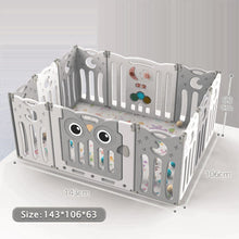 Load image into Gallery viewer, Owl Playpen with Crawling Mat and Ocean Balls Living and Home