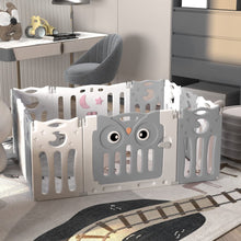 Load image into Gallery viewer, Owl Playpen with Crawling Mat and Ocean Balls Living and Home