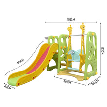 Load image into Gallery viewer, Cute Giraffe Swing and Slide Playset for Kids Swing & Slide Living and Home