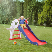 Load image into Gallery viewer, Blue and Red Folding Plastic Slide for Kids