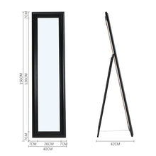 Load image into Gallery viewer, 150cm H Full Length Mirror Classic Wood Beveled Floor Mirror Full Length Mirrors Living and Home