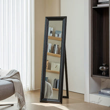 Load image into Gallery viewer, 150cm H Full Length Mirror Classic Wood Beveled Floor Mirror Full Length Mirrors Living and Home